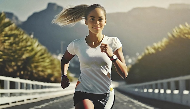 runner competing in a marathon