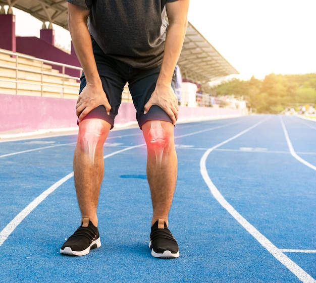 Runners to exercise knee joint bone Inflamed