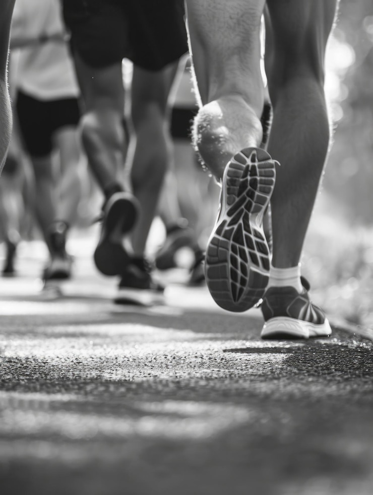 Photo runners participating in a race