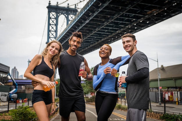 Runners training in New York