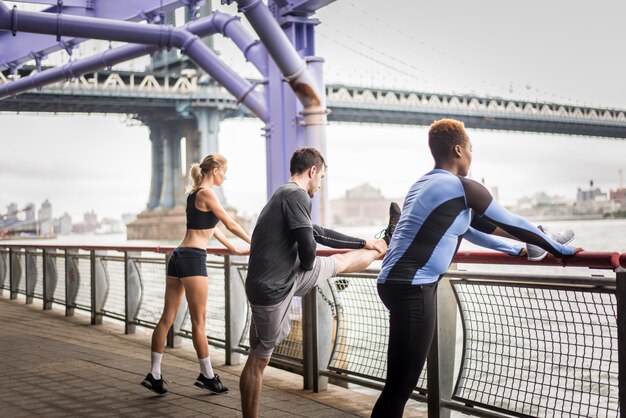 Runners training in New York