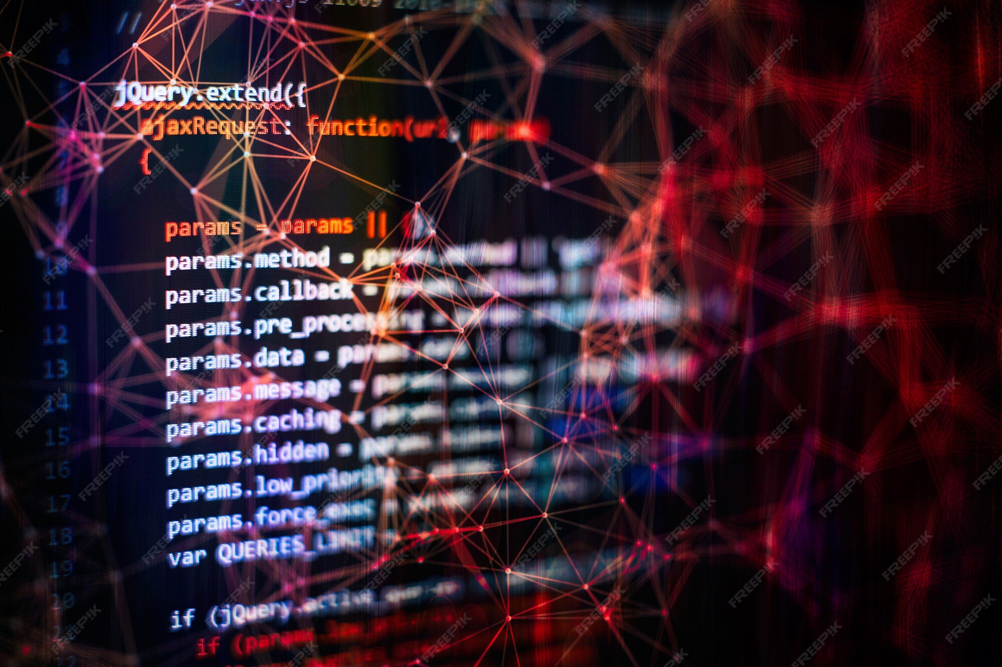 Premium Photo | Running computer data / www programming. web ...
