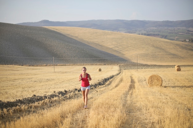 Running in the countryside