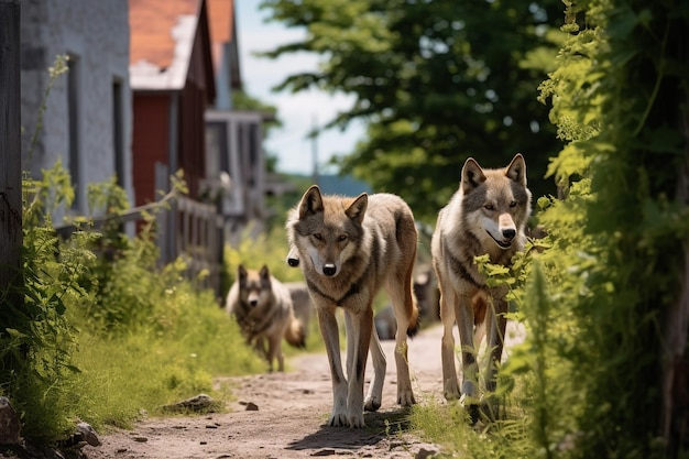 走っているジャーマン ・ シェパード犬