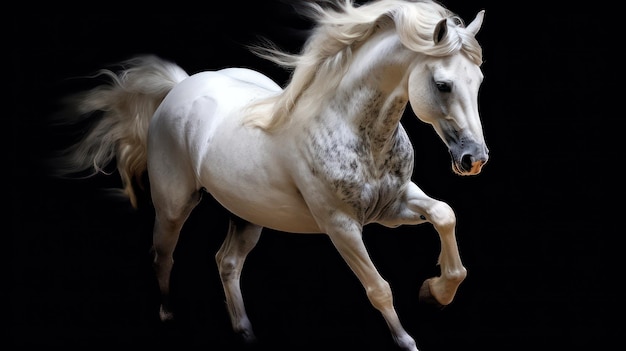 running horse portrait