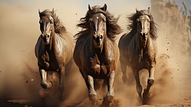 running horses photo