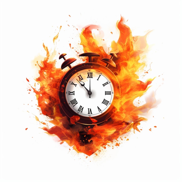 running out of time clock on fire no more time left end of time limited time sales