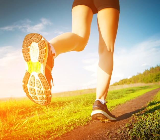 Running outdoor training joggen vrouw
