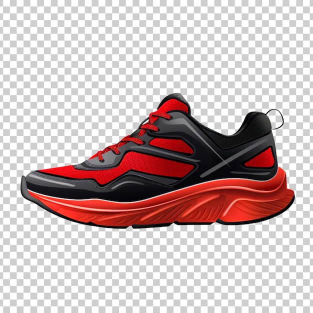 Running shoes or sneakers on a transparent background