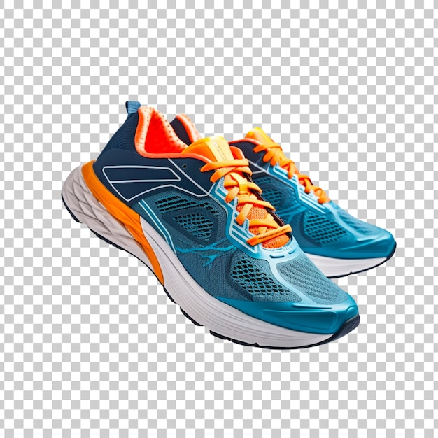 Running shoes or sneakers on a transparent background