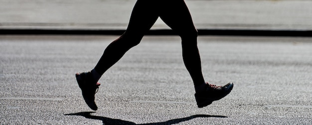 Running vrouw silhouet