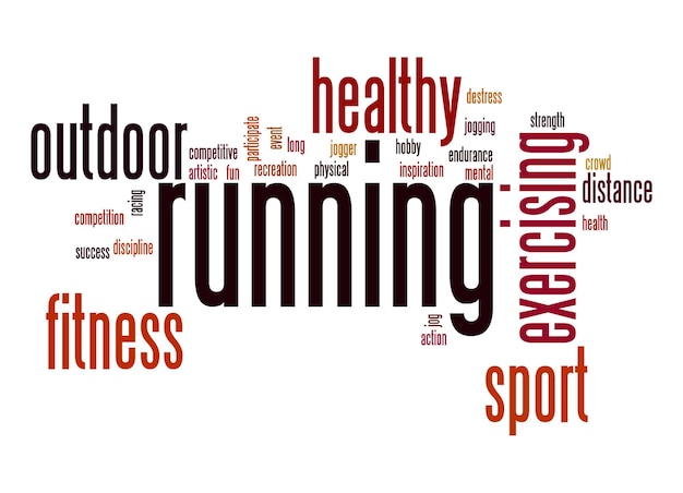 Photo running word cloud