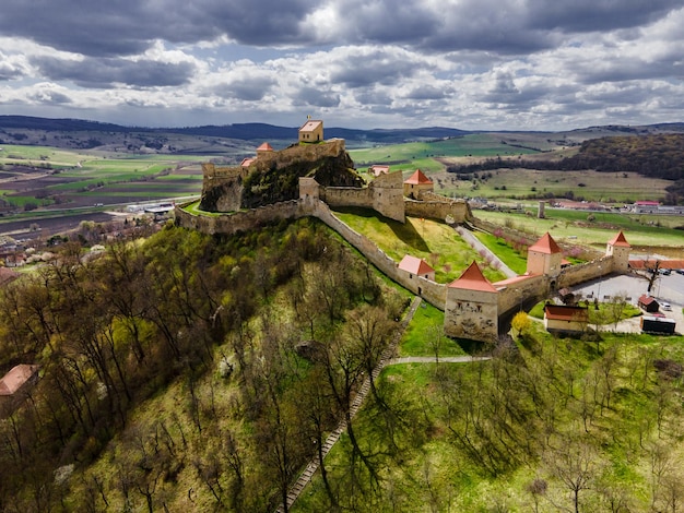 Rupea fortress Transylvania Romania Europe Is a medieval fortress built by Transylvanian Saxons Stands on one of the oldest archaeological sites in Romania