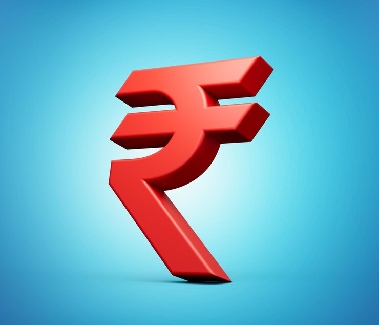 फोटो rupee currency 3d symbol money inr sign 3d illustration