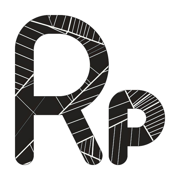 rupiah teken icoon foto met abstracte textuur donker modern