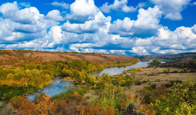 Сельский осенний закат