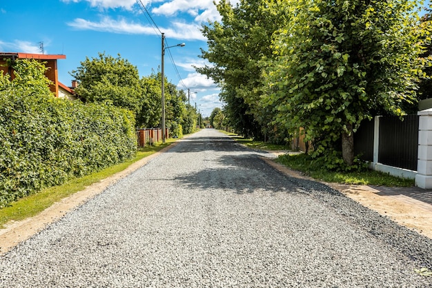 写真 あなたのテキストのための部屋でどこにでもつながる田舎の砂利道