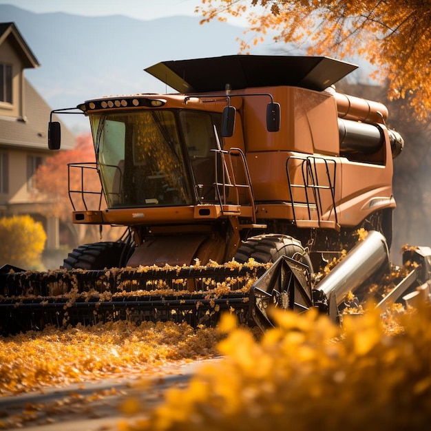 Rural Harvest Autumn Landscape Photo