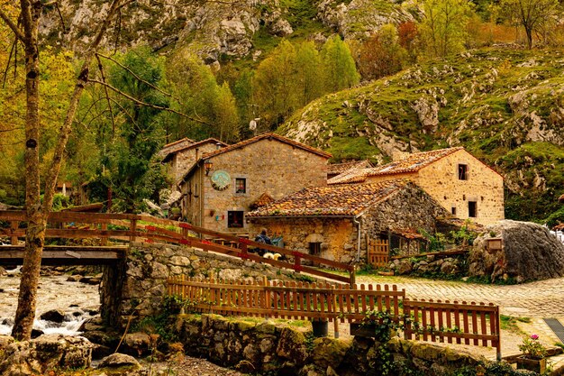 Photo rural landscapes in the interior of asturias