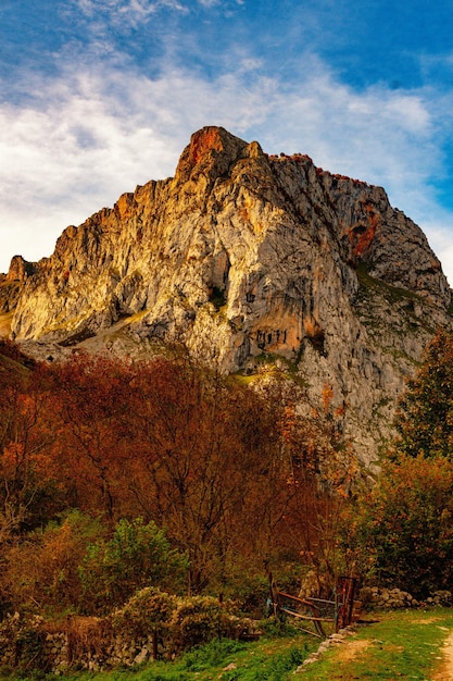 Photo rural landscapes in the interior of asturias