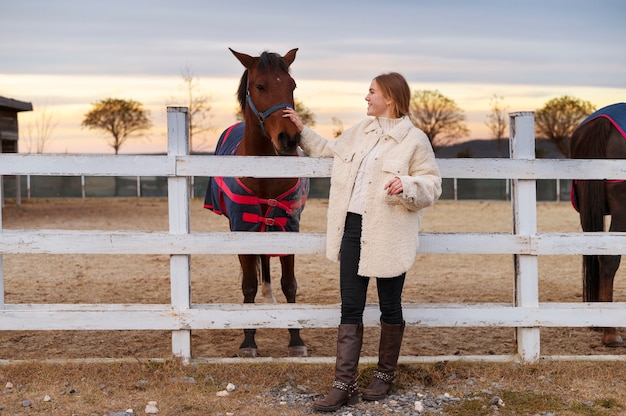 写真 田舎のライフスタイルを育てる馬