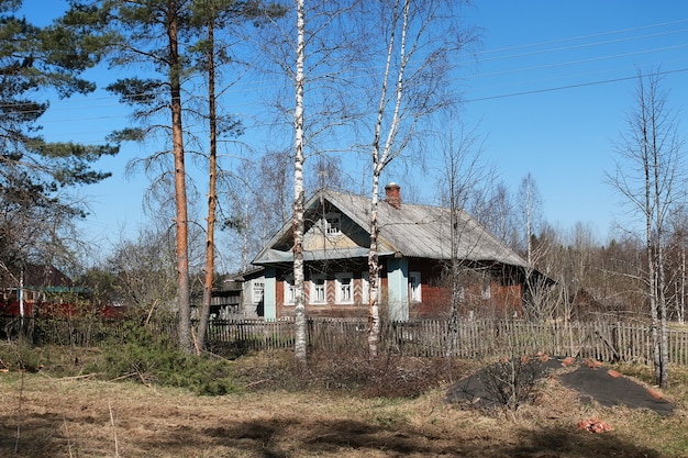 Сельский загородный забор