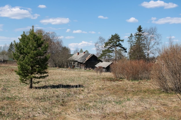 Сельский загородный забор