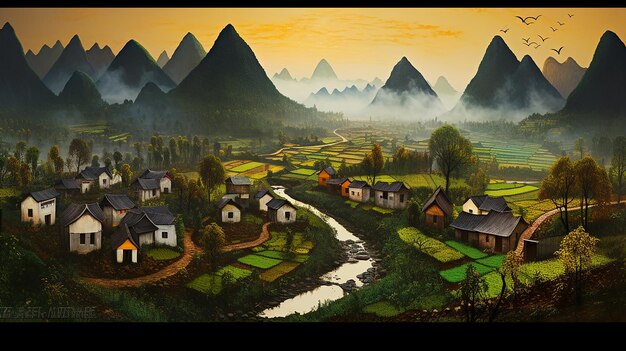 Rural Tranquility Village