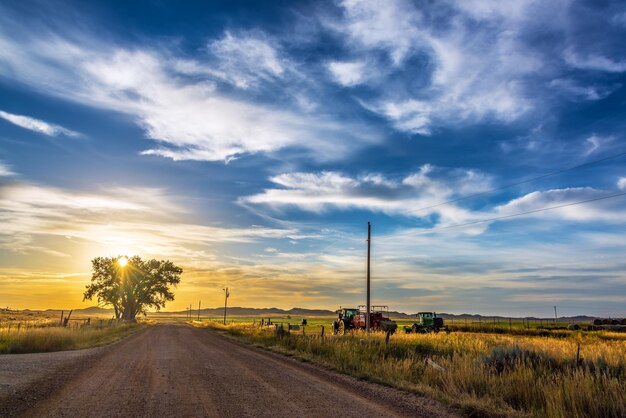 Photo rural wyoming landscape