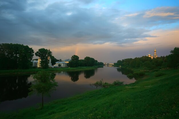 Rusland kerklandschap, natuurlandschap in Rusland, religie