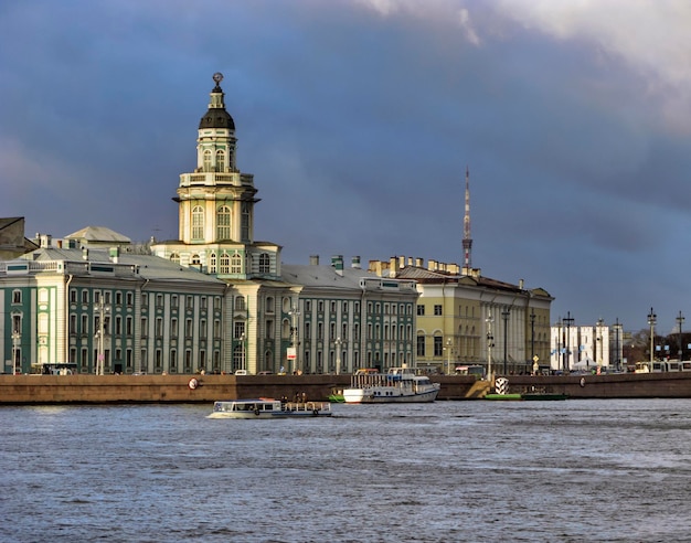 Rusland, Moskou, boten op de rivier de Moskva