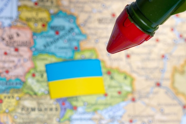 Russia attacked Ukraine with a missile A military strike Ukraine's conflict with Russia