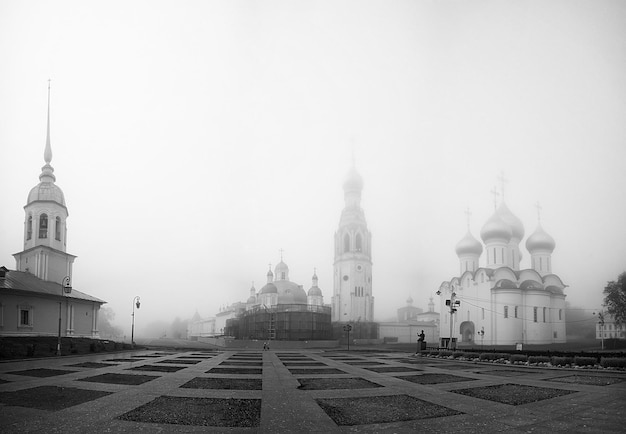 Russia church landscape, nature landscape in Russia, religion