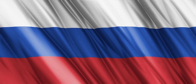 Russia flag flag waving Russia national flag waving in the wind close up