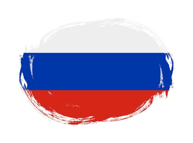 Фото Флаг россии на фоне округлой кисти