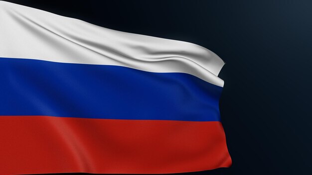 Russia flag russian federation national tricolor