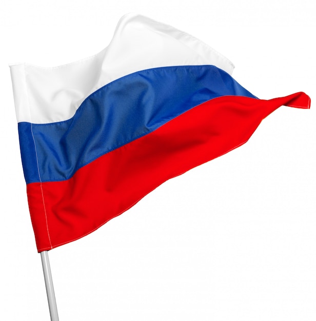 Photo russia flag waving