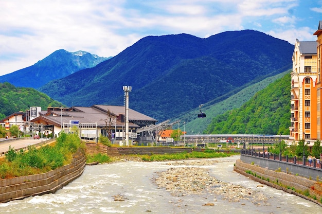 Russia July 17 2017 Sochi Krasnaya Polyana Rosa Khutor