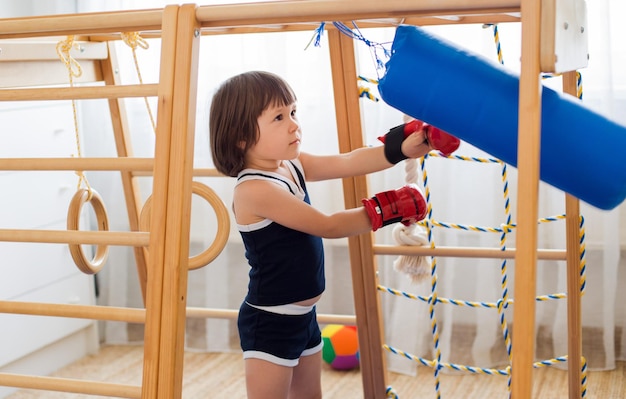 Russia moscow 13082018 children's sports boxing