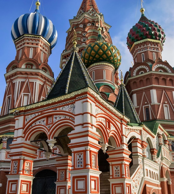 Russia, Moscow, St. Basil Cathedral domes