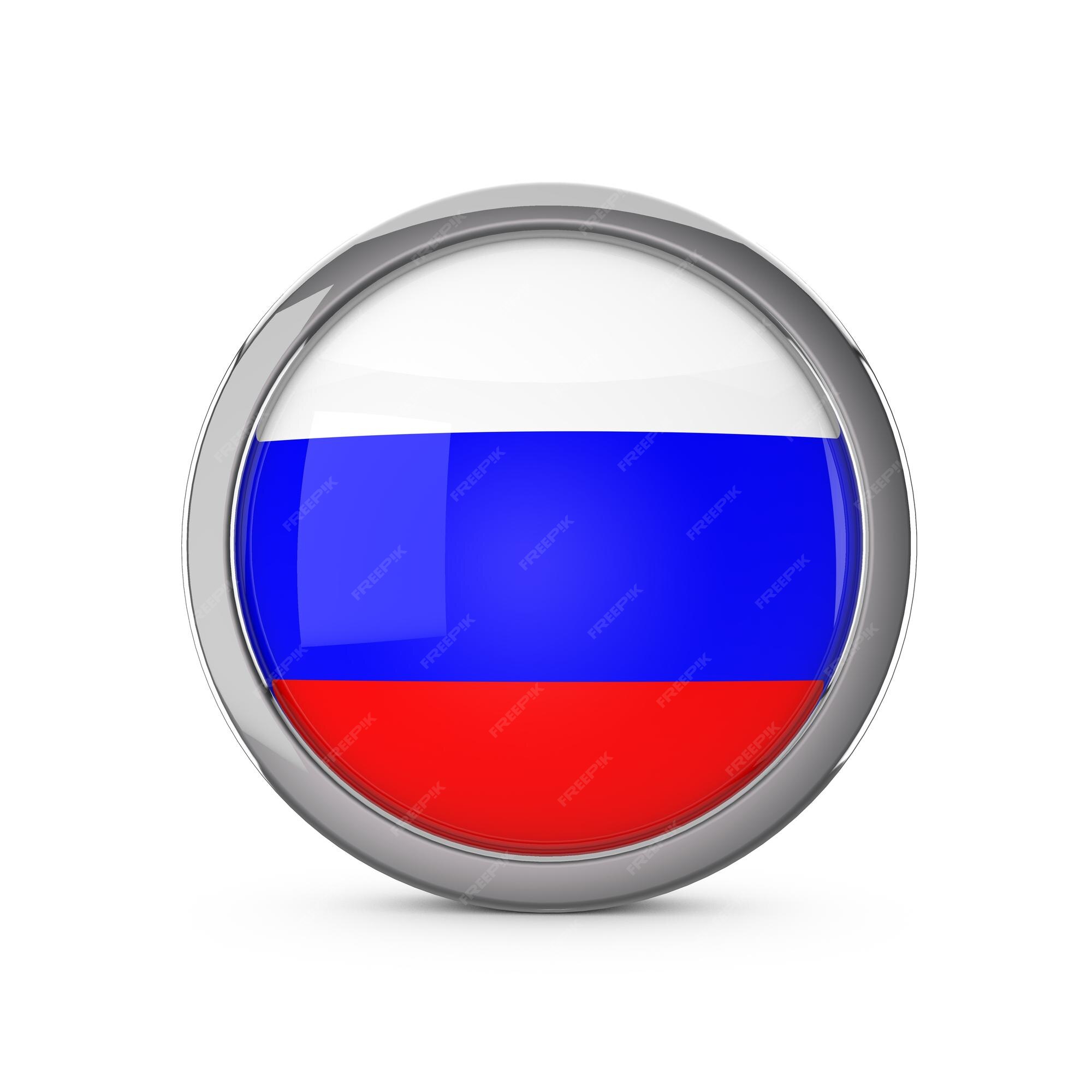 Russia flag in sphere. 3d render 12794352 PNG