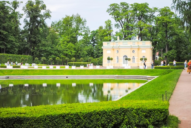 RUSSIA SAINTPETERBURG Alexander park received visitors after restoration