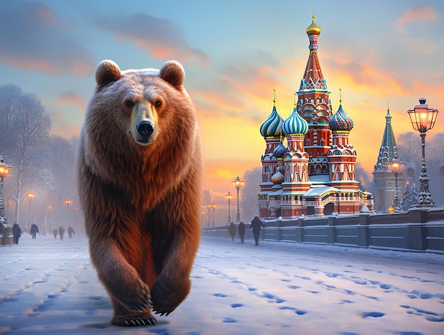 Картина Россия медведь