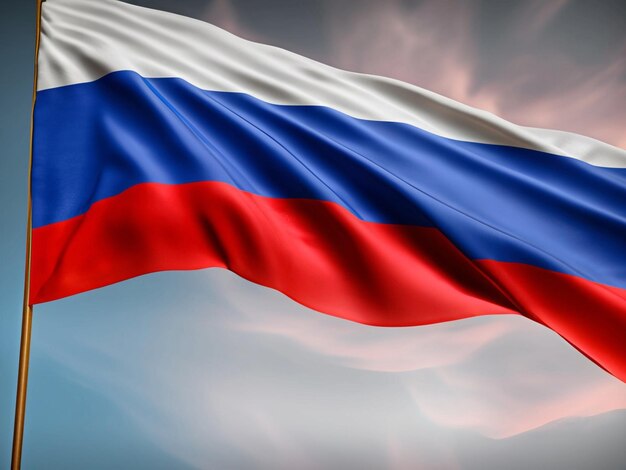 Russian flag background