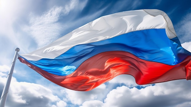 Russian flag Generative Ai