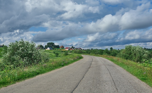 Foto villaggio settentrionale russo matigory, regione di arhangelsk