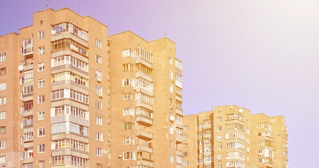 Russian old Multi-storey building