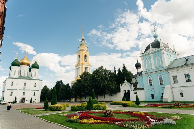 Русская православная церковь в старом историческом городе Коломна Россия Московская область май 2022