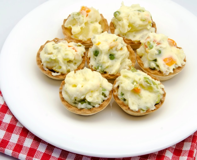 Russian salad snacks