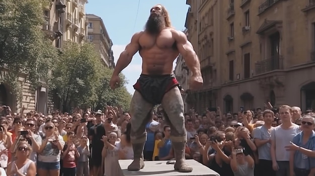 A russian strongman